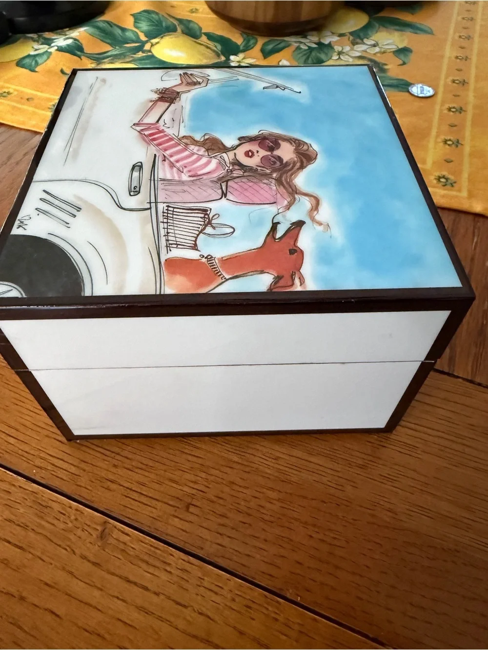 Henri Bendel HTF Jewelry Box with Key & Tray Designed by Izak Zeno